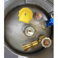 Forklift LPG 15kg Cylinder with Fast Fill Connector for Fuel Stations FULL VALVE