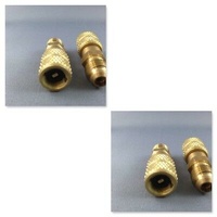 2 x 5/16" SAE MALE to 1/4" SAE FEMALE FOR R22 GAUGE HOSE VACUUM PUMP ADAPTER