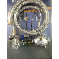 BARBECUE CONVERSION KIT NATURAL GAS REGULATOR, HOSE