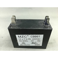 12uf Capacitor 450Volt 50hz Garage doors, Pump , Dishwasher
