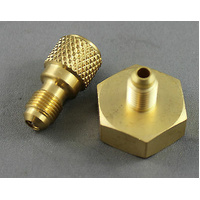 5/16"M 1/4"F & 1/4"m 3/4"F BRASS ADAPTER FOR REFRIGERANT GAS TANK WITH O RING