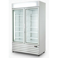 IGLOO DOUBLE DOOR COMMERCIAL DISPLAY FREEZER LED LIGHT 1000LT GROSS CAPACITY