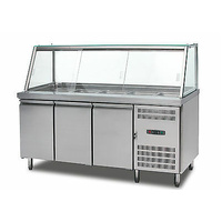 IGLOO Commercial 3 Door Salad Bar Pizza Fridge Prep Fridge 1.8M GN3100TNSA