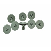 GENUINE SIMPSON DISHWASHER LOWER BASKET ROLLERS (PACK OF 8) 52C850SK, 52C850WK
