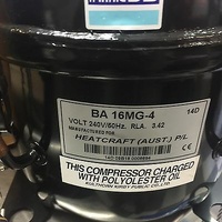 KIRBY HEATCRAFT COMPRESSOR 3/4HP MHBP 1PH 1390W@-5°C R404A BA16MG-4KS AE16MJ