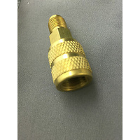 1/4" M to 5/16" F ADAPTER MAKES R134 HOSE TO R410A HOSE GAUGE