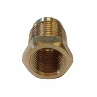 Adapter BBQ BRASS 1/4 BSPF Taper x 3/8" BSP M Flare AC28 Connector GAS LPG