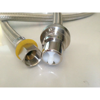 Weber Q Baby Q 3m S/Steel Gas Hose - Bayonet to Weber 3/8