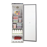 COMMERCIAL Polar Single Door Fridge 400Ltr STAINLESS STEEL 1850x 600 x 600mm