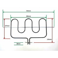LOFRA OVEN BOTTOM ELEMENT LPF9EG,LPF9EGC,LM906CG 80cm and 90cm Wide models