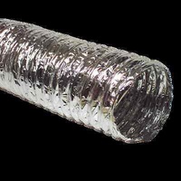 5"/125mm FLEXIBLE NON INSULATED FAN DUCTING BATHROOM LAUNDRY VENTILATION 3M