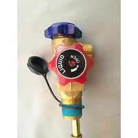 Air Conditioning Refrigerant Gas Tank Single Outlet SCG Valve 2.6mpa &Tub