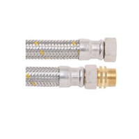 LPG NL S.S BRAIDED GAS HOSE 19mm 3/4'' BSP FC x 3/4'' BSP MU 19HSU1200 1200mm