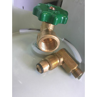 POL LPG CYLINDER TO 3/8" BSP L/H RIGHT ANGLE FITTING ADAPTER PRIMUS