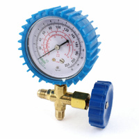 1/4 SAE Male 0-220PSI Single Manifold Gauge Air Conditioner Fridge Service