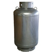 210Kg 499Lt LPG Galvanised Cylinder 1 3/4"Acme Filler Vapour Valve 14847.3