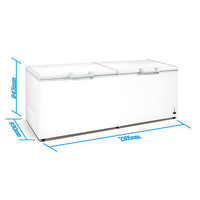 KEG BEER CHEST CHILLER 1250LT LxWxH: 2300x930x945mm Temp Range:+2℃ ~ -18
