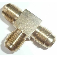 GAS FITTING 3 WAY TEE 3/8" X 3/8" X 3/8" COMPRESSING CARAVAN BOAT MOTORHOME