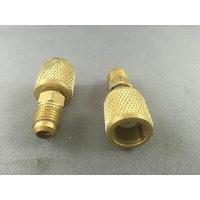 R410A 5/16 FEMALE -1/4 MALE SAE VACUUM PUMP AND GAUGE ADAPTER
