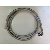 DISHWASHER & WASHING MACHINE STAINLESS STEEL BRAIDED INLET HOSE 2m