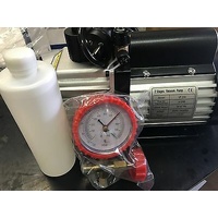 2 STAGE 5CFM NON VACUUM PUMP + GAUGE 114/MIN VACUUM DESICCATOR 2DS245