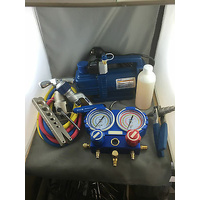 NEW VACUUM PUMP, MANIFOLD GAUGE, RATCHED FLARING ,PIPE CUTTER ,PIPE EXPANDER