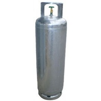 Brand NEW 45Kg LPG Gas Galvanised Cylinder Standart POL Valve only WC 108Kg
