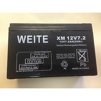 WEITE 12Volt 7.2AH Sealed Lead Acid Rechargeable Battery UPS, Alarm
