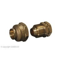 CARAVAN LPG RV HOME CATERING ADAPTOR 1/2M BSP FLARE x 3/8F BSP FLARE