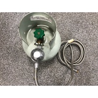 Weber Q Baby Q 3m S/Steel Gas Hose POL LP Gas Bottle Cylinder to Weber 3/8" SAE