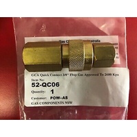 LPG BBQ CAMPING QUICK CONNECT LPG ADAPTER COUPLING 3/8 BSP FEMALE X 3/8BSP FM