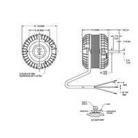 Fasco Commercial Fridge Condensor Fan Motor 50D509-71CT 40W 415V 4 POL ACLOCKWIS