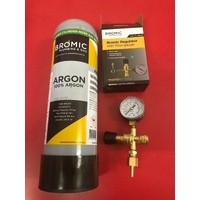 2x Disposable Gas Bottle PURE ARGON 2.2 Litre,Combo Kit MIG TIG Wine Saver+1hos
