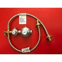LPG DUAL MANUAL GAS REGULATOR KIT DOUBLE BOTTLE REG CARAVAN HOME USE 2 STAGE
