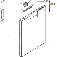 AEG Dishwasher Front Door Panel FFE83800PM Inox, *33013
