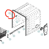 Asko Dishwasher Door Seal D5434, D3110. DW20.1