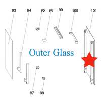 Baumatic Oven Outer Glass CLCFSC60SS CLCFSG60SS