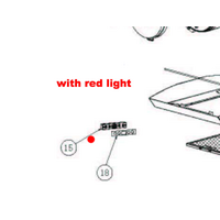Baumatic Range Hood Rangehood Display Board Switch Red BKH900GLS, BKH600GLS, From Serial Number 1023001