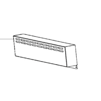 Beko Oven Rear Splash Guard White 60CM Wide 7737184312 BFC60VMW1
