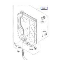 Bosch Dishwasher Heat Exchanger Water Chamber SMS60D08AU/46, SMS50D08AU/43
