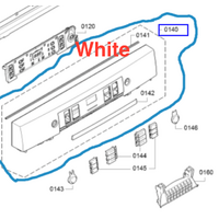 Bosch Dishwasher Panel Fascia Panel Frame SMS46GW01A/01 SMS46GW01A/49 SMS46GW01A/51 SMS46GW01A/52 SMS46GW01A/55 White