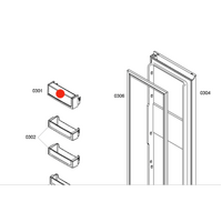 Bosch Fridge Door Shelf 1ST From Top KAN58A40AU/09, Design 2011,REFRIGERATOR