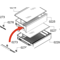 Bosch Fridge Upper Veggie Draw KGN53AI30A/04