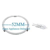 Bosch Rangehood Halogen Light Repair Kit Glass Ring and Lamp 12V 20W DWW09E850/03