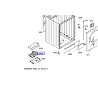 Bosch Washing Machine Main Pcb Lower Section WAS24460AU/03, WAS24460AU/04