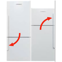 Elba Fisher Paykel Freezer Door Handle Small Curve Plastic Freezer Door On Bottom Right Hand Hinge Or Top Right On Left Hinged