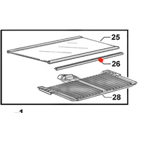 Elba Fisher Paykel Fridge Retainer Hcl Front E411T, E381T, E331T, RF331TCRW1, RF381TCRW1, *580