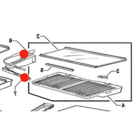 Elba Fisher Paykel Fridge Veggie Bin Humidity Lid Control Left Side E522B, E442B , RF610, *33/*34