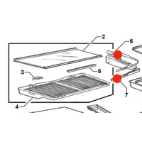 Elba Fisher Paykel Fridge Veggie Bin Humidity Lid Control Right Side E522B, E442B , RF610, *32/*31