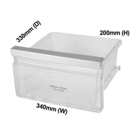Electrolux Westinghouse Fridge Drawer Bin Left Side Code 10 Fresh Seal Crisper Smaller Draw Fresh Seal Crisper